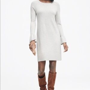Banana Republic Gray Sweater Dress NWT